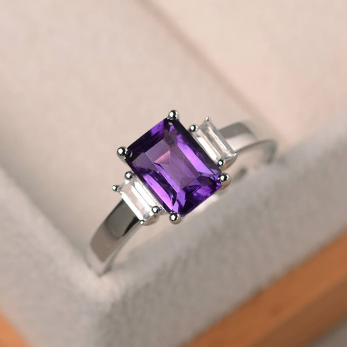 Bague améthyste - améthyste,
