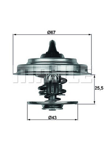 Mahle 83d thermostat - tx,