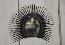 Miroir brutaliste fer à