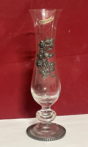 Vase soliflore motif floral - , en