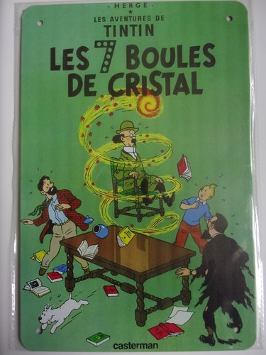Plaque métal tintin - plaque,