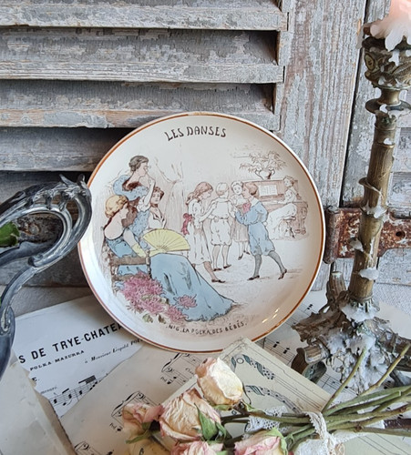 Ancienne assiette parlante - ancienne,
