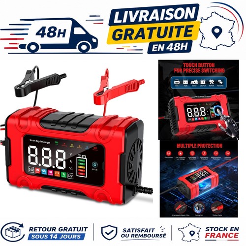 Chargeur batterie voiture moto