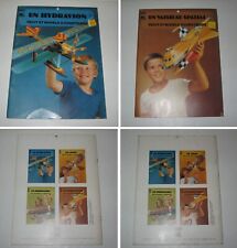 2 MAQUETTES CARTON,VAISSEAU SPATIAL + HYDRAVION ,CUT-OUT KIT,CUTOUT,SPACECRAFT