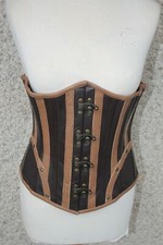 Corset  Serre Taille DRACULA CLOTHING  Steampunk Marron - XL