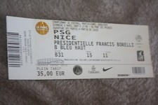 Ticket entier présidentielle ) PSG V NICE OGCN - saison 2008-2009