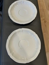 Villeroy & Boch Manoir Vitro-Porcelain 2 Plates Saucers 5.75 Made in Germany