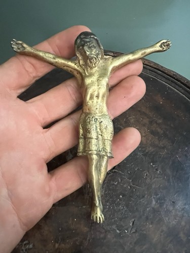 Christ bronze doré dans - bronze,