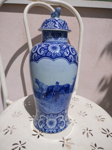 Vase faïence delft vintage - vase,