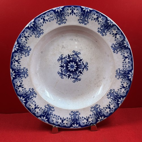 Grand plat creux rond - plat, décor