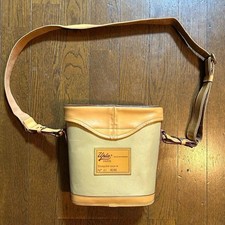 Upla Bucket Shoulder Crossbody Bag Purse Leather USED Good Condition