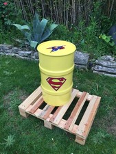 Baril métal 60 Litre JAUNE