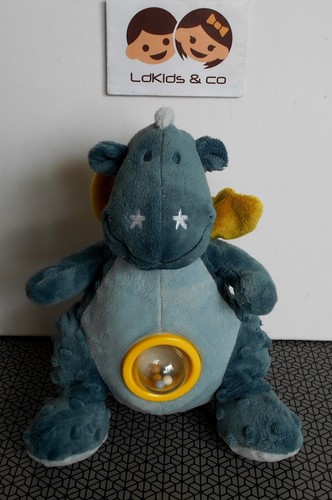 Doudou dragon victor bleu - dragon,