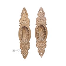 Poignée Coquille Antique Paire Poignées de Porte Vieux Bronze Massif Gründerzeit
