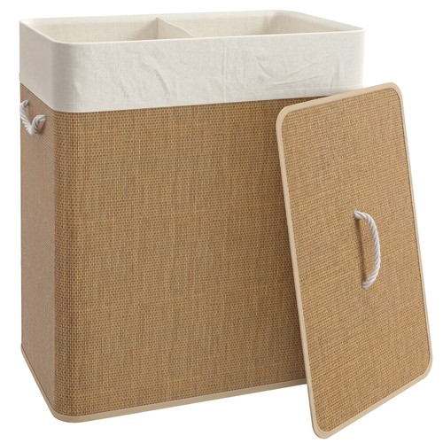Homcom panier linge double - à,