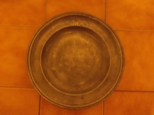 Ancien plat étain - ancien,