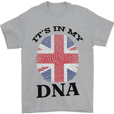 Grande-Bretagne Its dans Mon DNA Drôle Union Jack Drapeau T-Shirt 100%