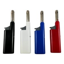Briquet Allume Gaz Feu Barbecue Cheminée Poêle avec Tige 4 Couleurs