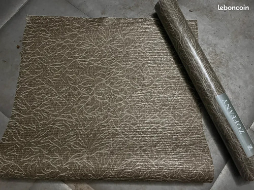 Rouleaux tapisserie chocolat - tapisserie,