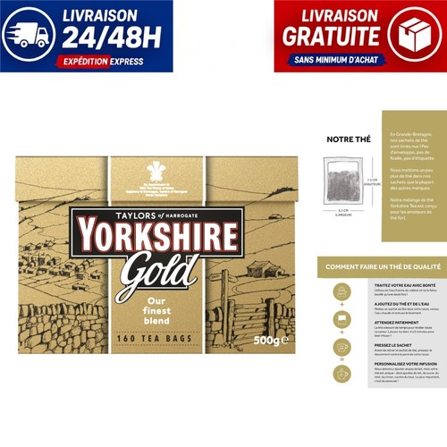 Thé noir yorkshire tea gold - noir,
