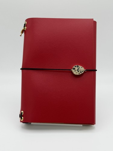 Carnet cuir rouge leather - carnet,