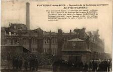 CPA FONTENAY sous BOIS Incendie de la Fabrique de Pianos (509379)