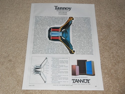 Tannoy 1977 haut parleur 1 - tannoy,