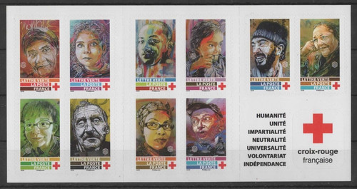 France carnet croix rouge - croix,