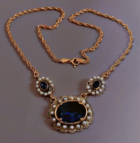 Beau vtg collier argent