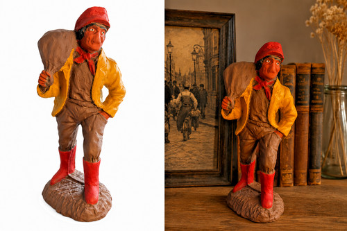 Statue chiffonnier porteur - porteur, sac