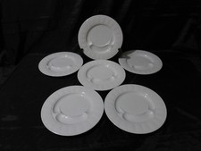6 assiettes à compartiments,à escargots??,porcelaine pillivuyt