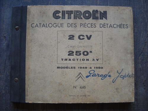 Catalogue des pieces - des,