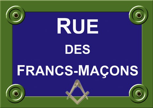 Street plaque freemasons lodge - freemasons,