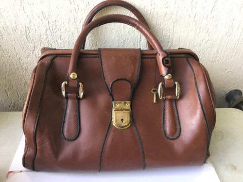 Sac cuir vintage style - cuir,