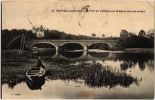 Old postcard Vertou Pont de