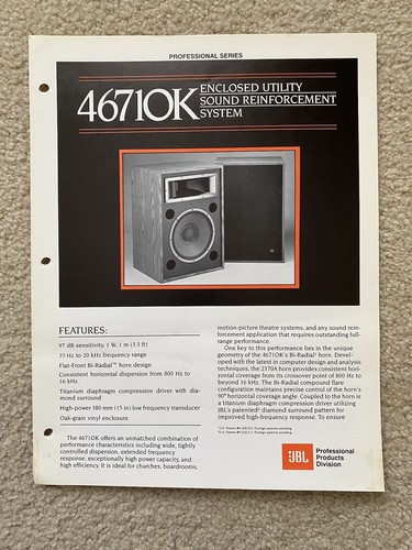 Vintage original jbl 46710k - vintage,