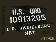 POCHOIR STENCIL MARQUAGE BACHE