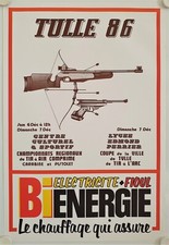 Affiche Championnat TIR à AIR - TIR à L'ARC 1986 Tulle