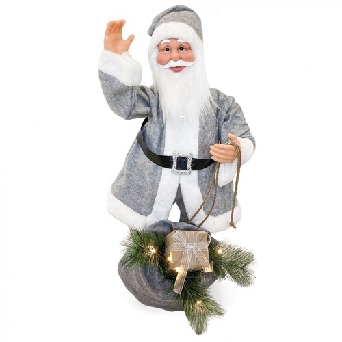Père noël gris 144209 - noël,