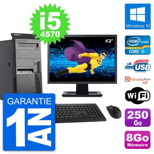 Tour lenovo m83 ecran - pc, 19"