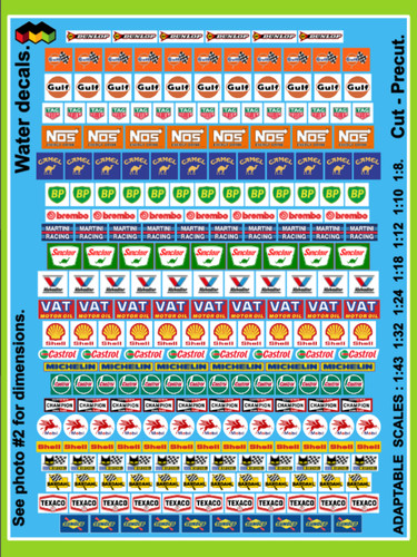 Décalcomanies decals 240 - decals, x