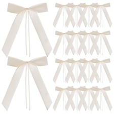  60 Pcs Deco Mariage Voiture Déco Marié Décoration Voitures Mini Arcs Satin