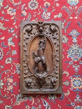 Ancien Panneau Sculpté Bois