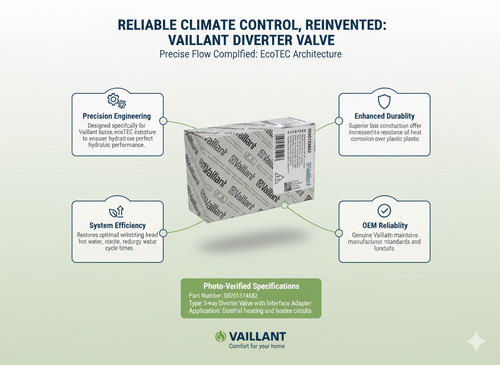 Vaillant diverter valve - diverter,