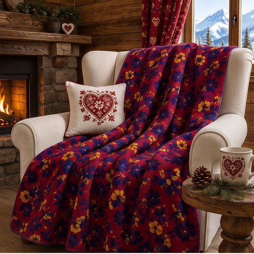 Plaid chaud laine bouillie - laine,
