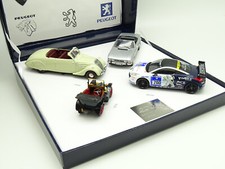 Norev 1/43 - Peugeot 200 year old box: BB - 402 - 504 convertible - RCZ Nürburgring
