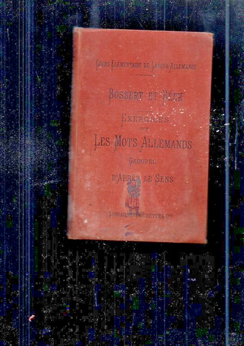 Livre ancien scolaire bossert - ancien,