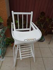  ancienne chaise haute de b ébé ans 50/60  pour bébé ou grande poupée 