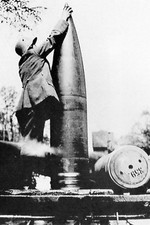 WW1 - Obus de la "Grosse Bertha", canon allemand