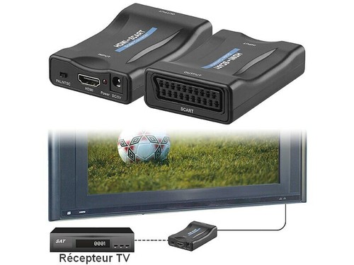 Adaptateur hdmi vers - vers, péritel